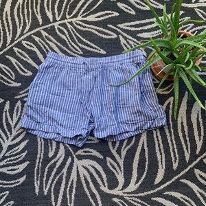 Striped boho shorts